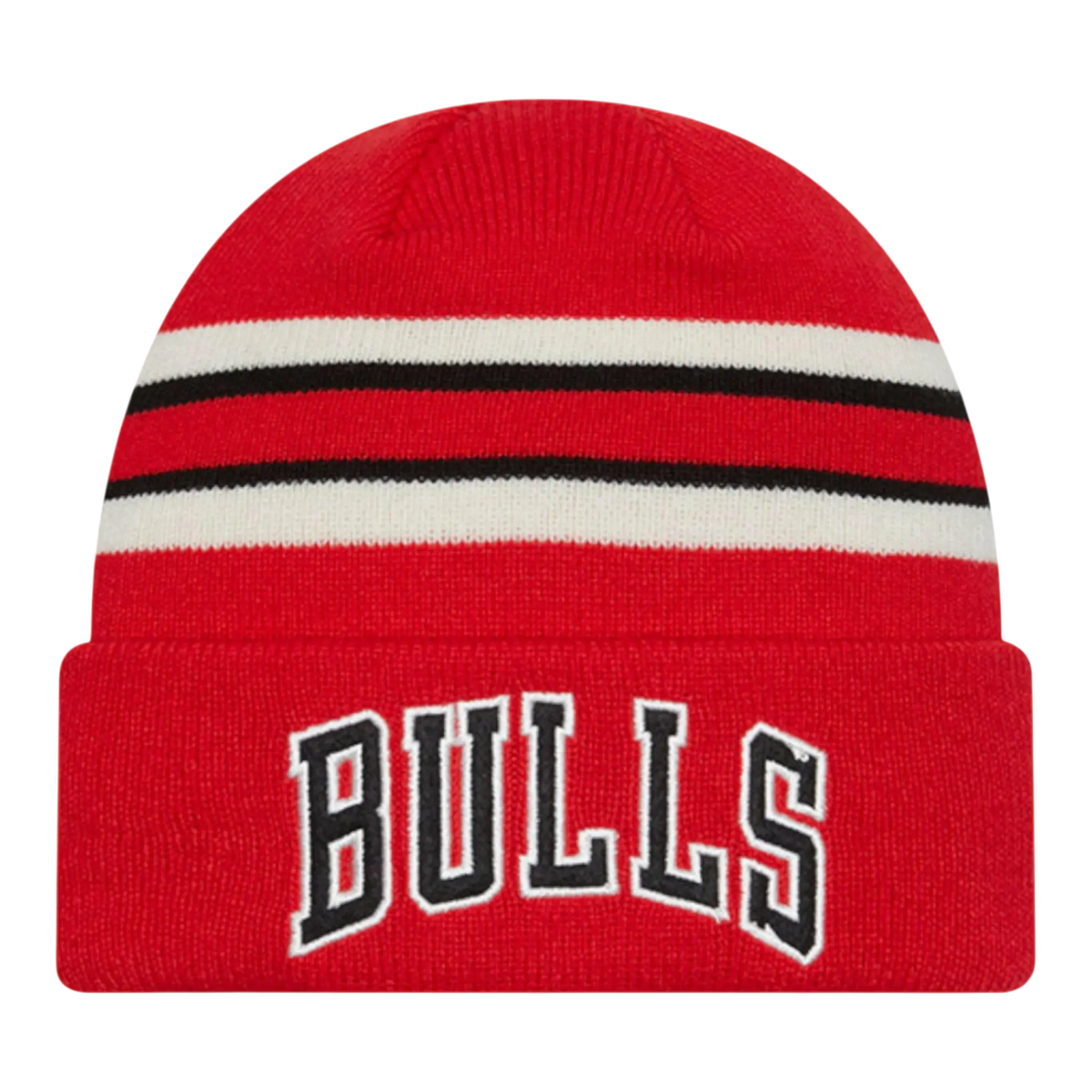 New Era Retro Cuff Knit Chicago Bulls Men's Beanie — Red
