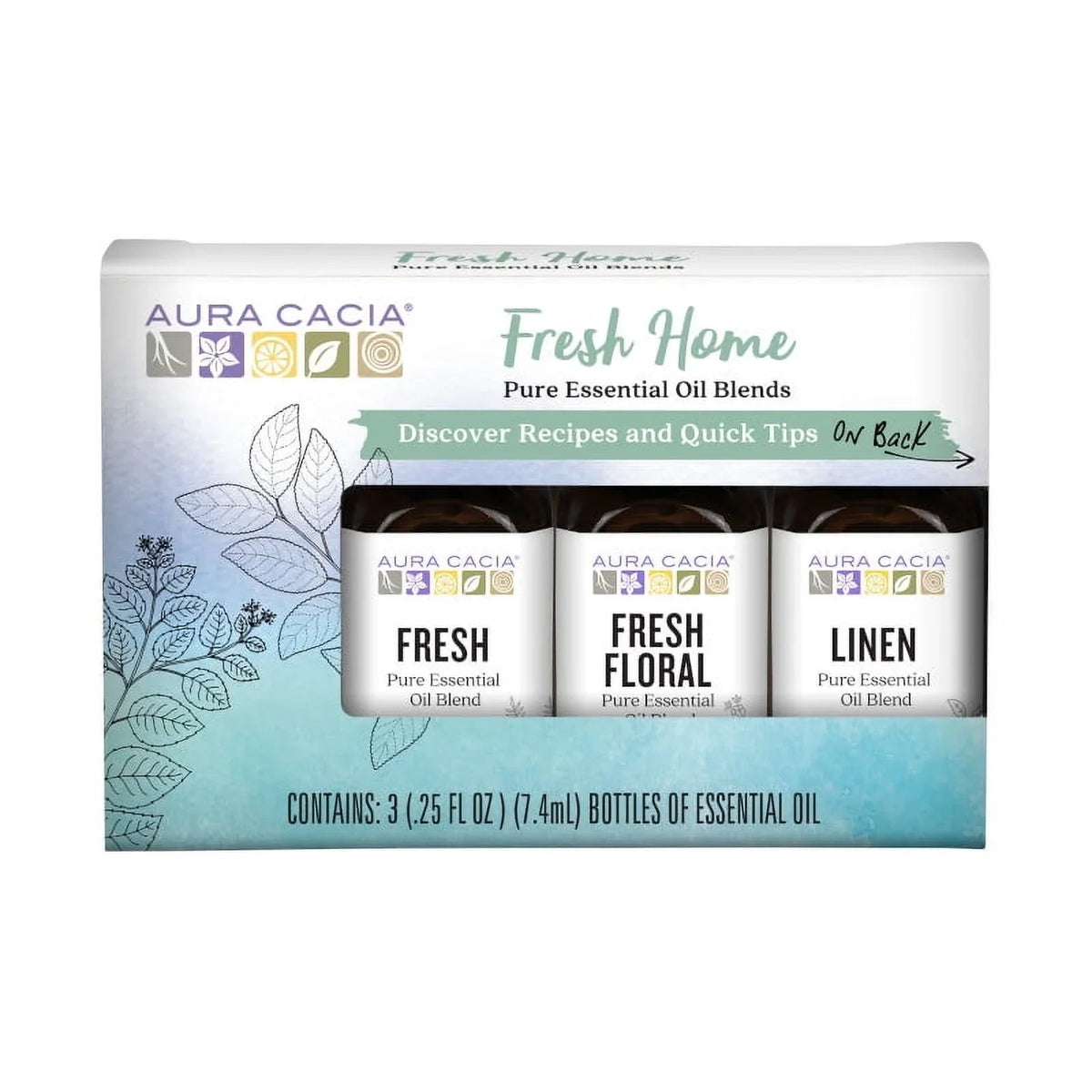 Aura Cacia Essential Oils Variety Kit, 3 x 0.25 oz