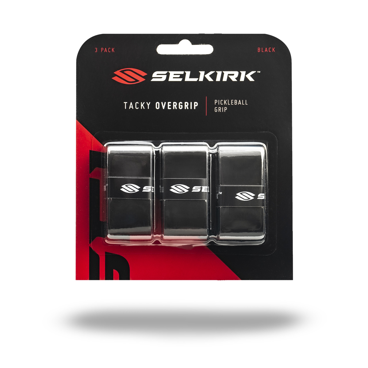 Selkirk 3 Pack Tacky Overgrips - 12 Pack Black
