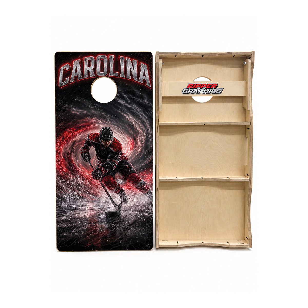 Carolina Hurricanes Inspired Cornhole Design - CH5167 - Great Call Athletics