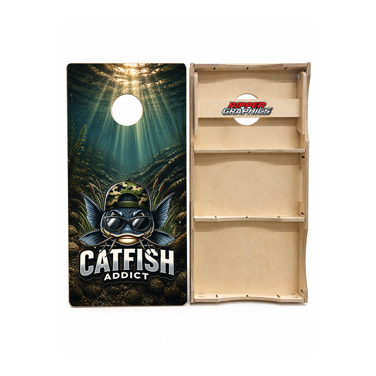Catfish Addict Everything Else is Bait Cornhole Design - CH5115 - Great Call Athletics