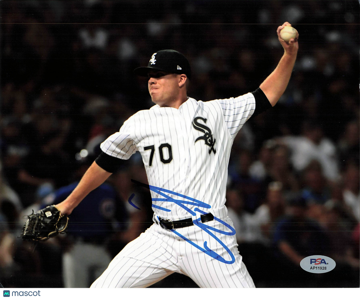 Aaron Bummer Chicago White Sox Signed 8x10 Photo PSA