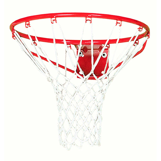 Martin Sports White Nylon Basketball Net - Front View