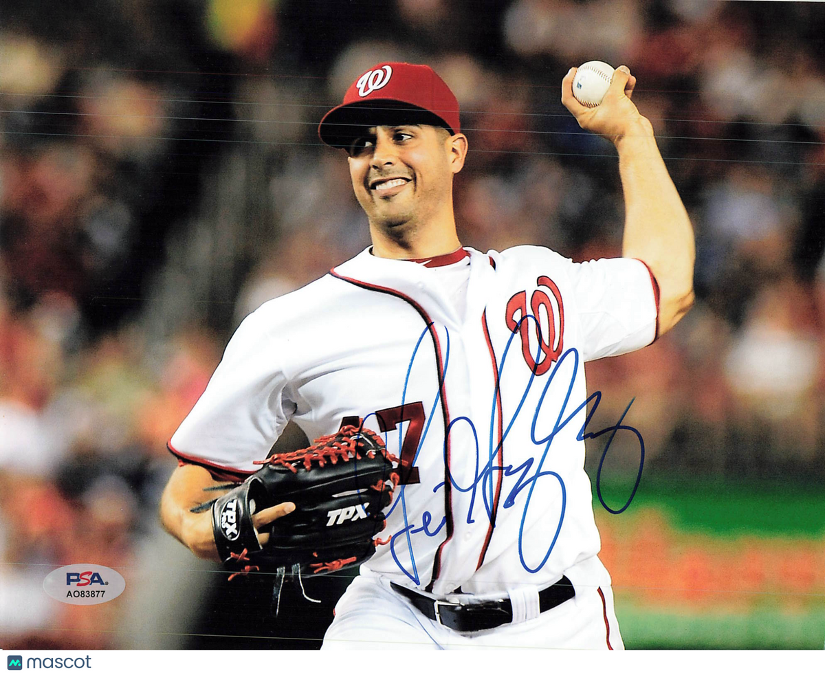 Gio Gonzalez Washington Nationals Signed 8x10 Photo PSA