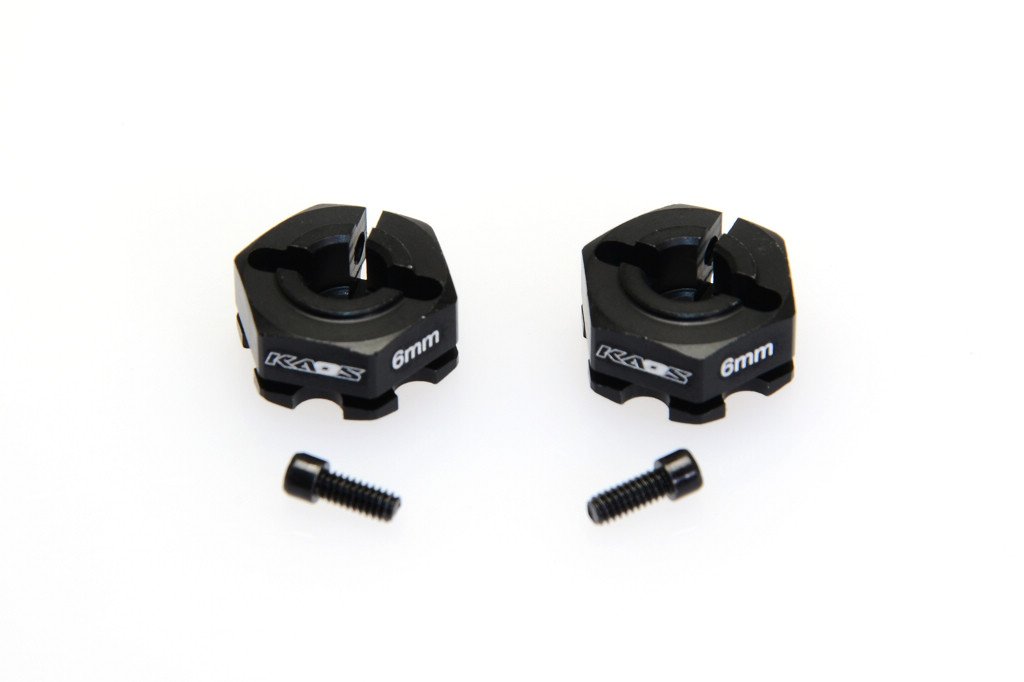 CNC Aluminum Wheel Hex (6mm) (2pcs)