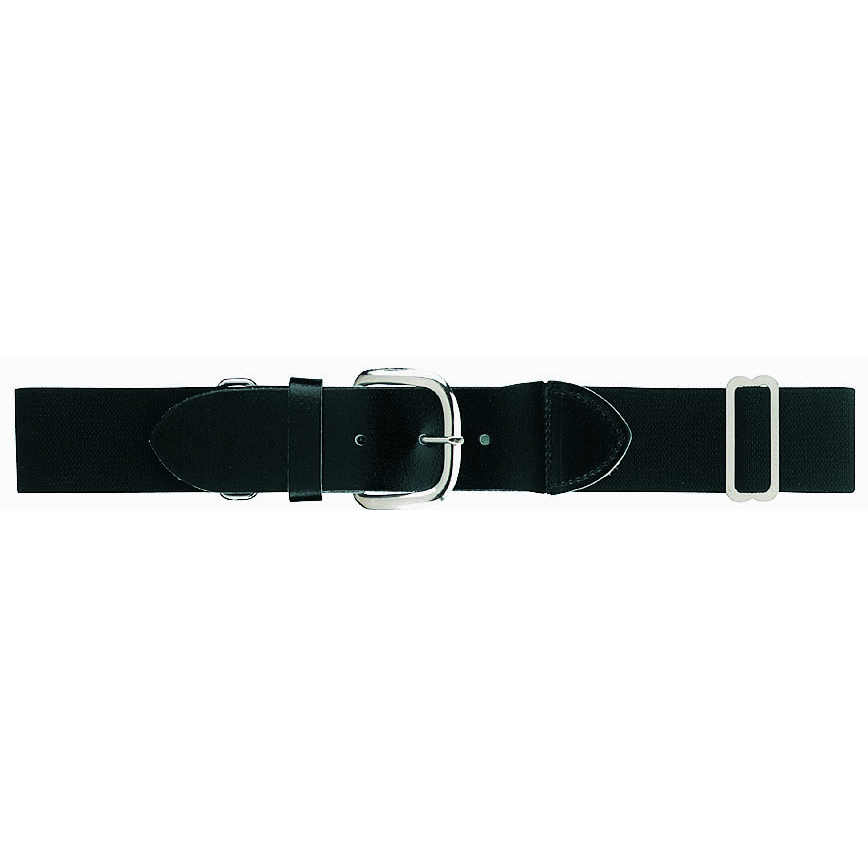 Martin Sports Adult Elastic Baseball Belt, Adjustable 32 to 46 Inch in Black - Front View