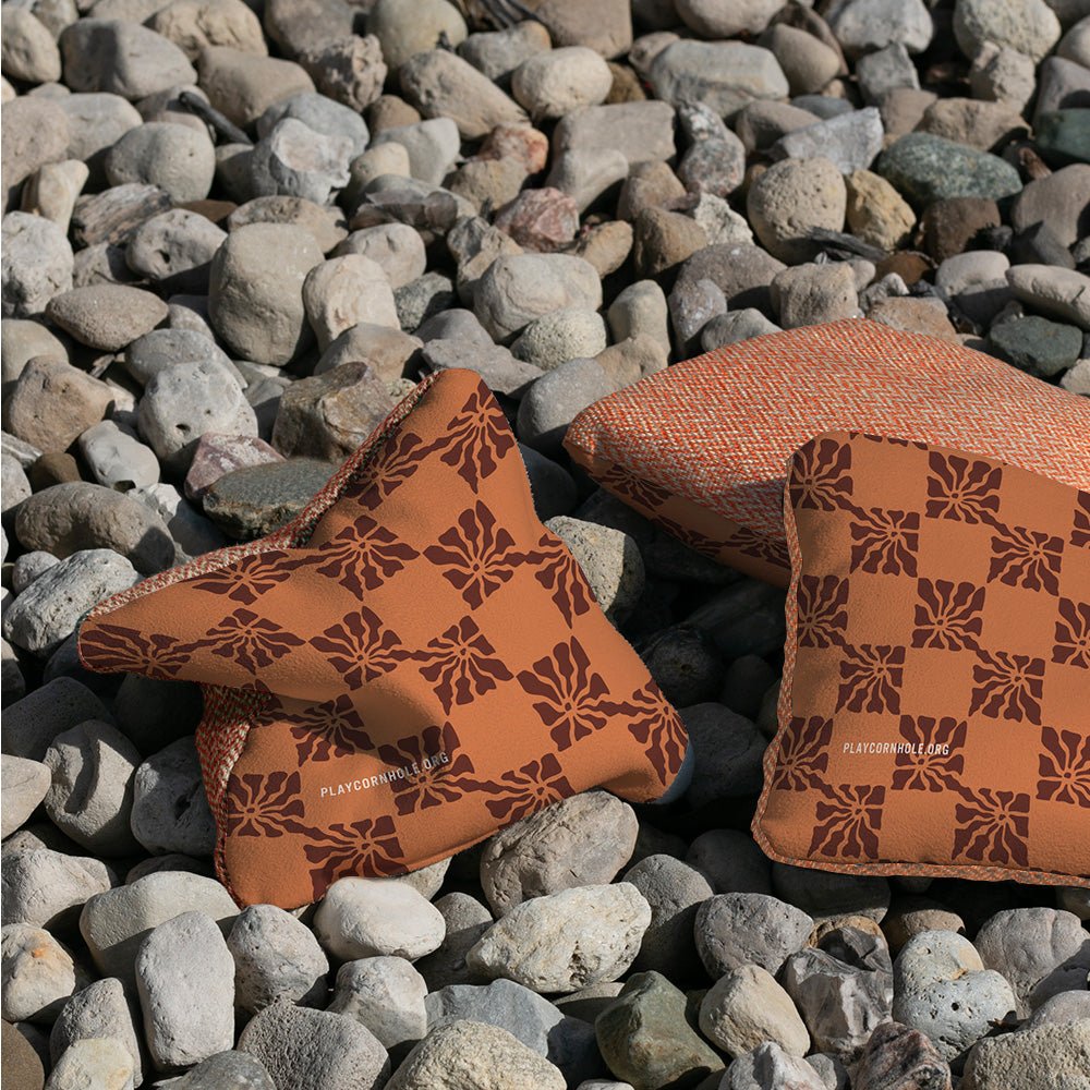 Checkered Boho Beach Synergy Soft Cornhole Bags - View 4