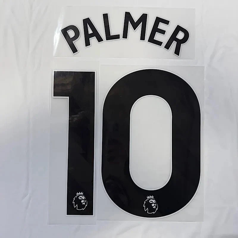 Chelsea 2025-Away Palmer #10 Official Name Set-Black