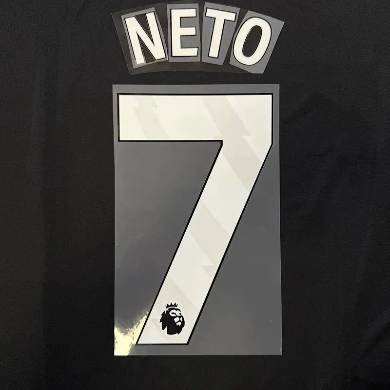 Chelsea 2025-Home Neto #7 Official Name Set-White