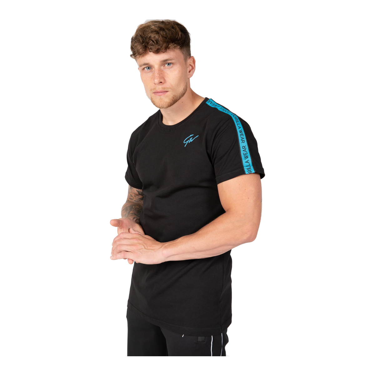 Chester T-shirt - Black/Blue product photo
