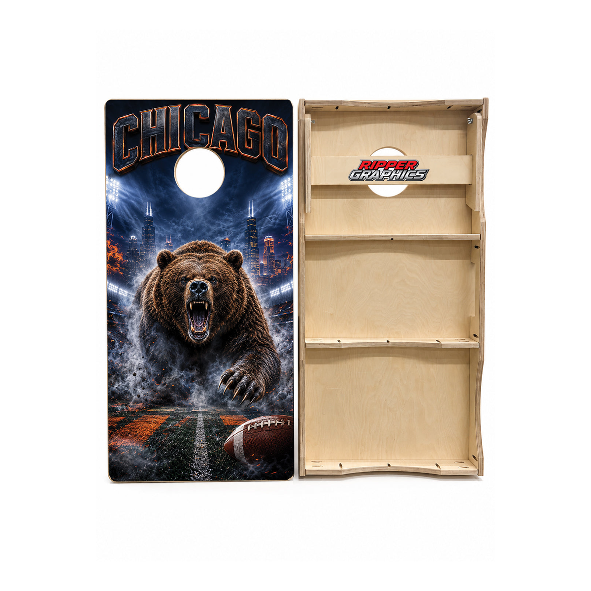 Chicago Bears Inspired Cornhole Design - CH5154 - Great Call Athletics