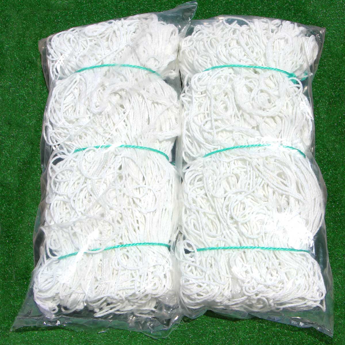 Cimarron 6.5' H x 12' W x 2' D x 7' B Soccer Net Pair 4mm - Front View