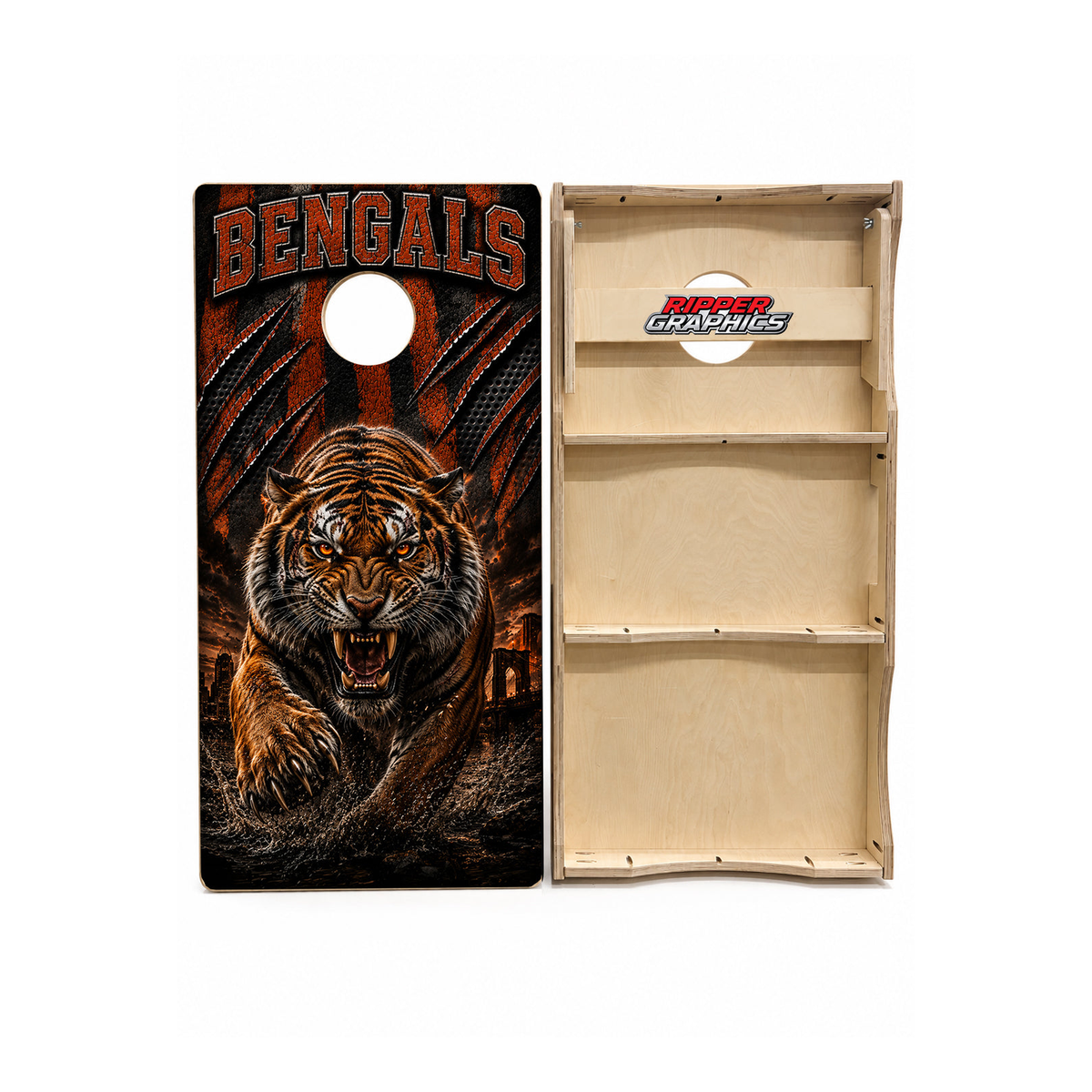 Cincinnati Bengals Football Cornhole Design - CH5100 - Great Call Athletics