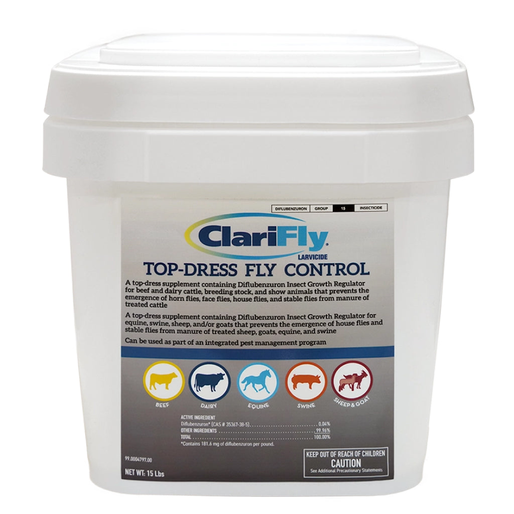 Clarifly Larvicide Top-Dress Fly Control for Horses & Livestock (15 lb)
