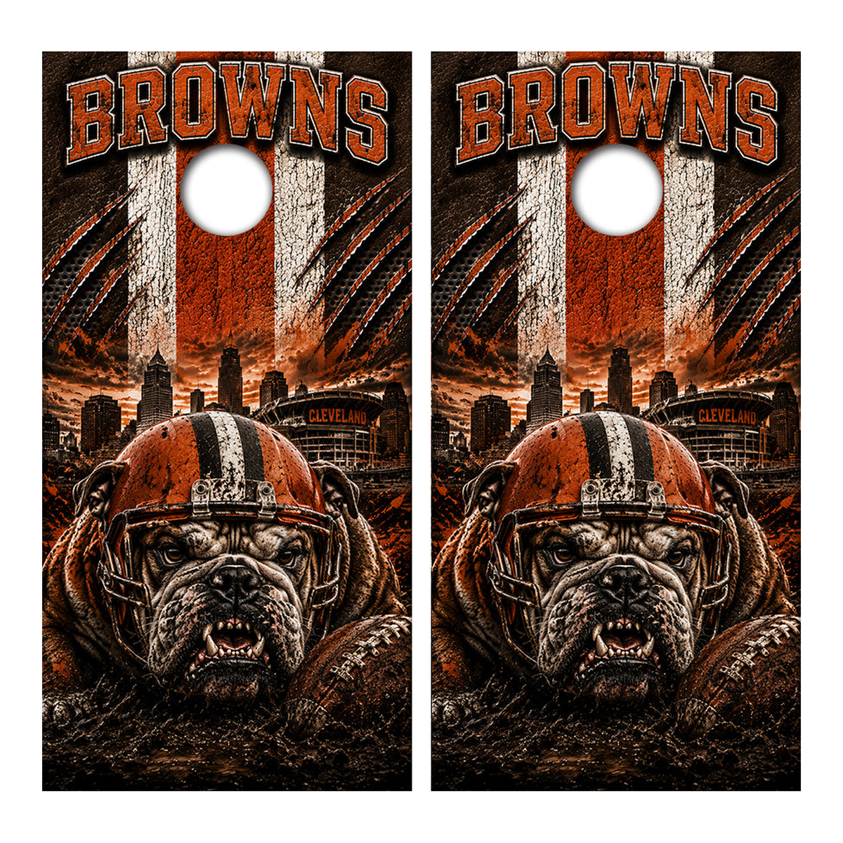 Cleveland Browns Football Cornhole Design - Corn5101 - Great Call Athletics