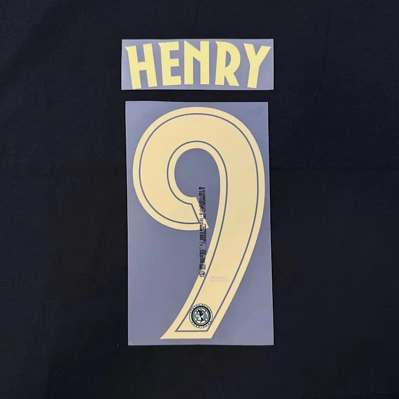 Club America 2025-26 Away HENRY #9 Official Name Set