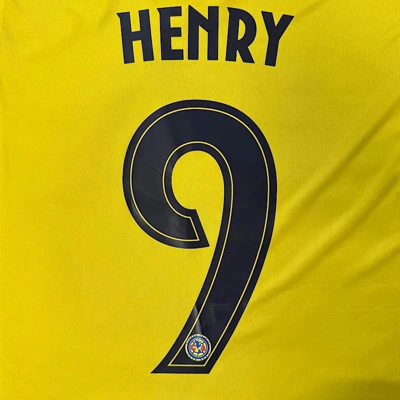 Club America 2025-26 Home HENRY #9 Official Name Set