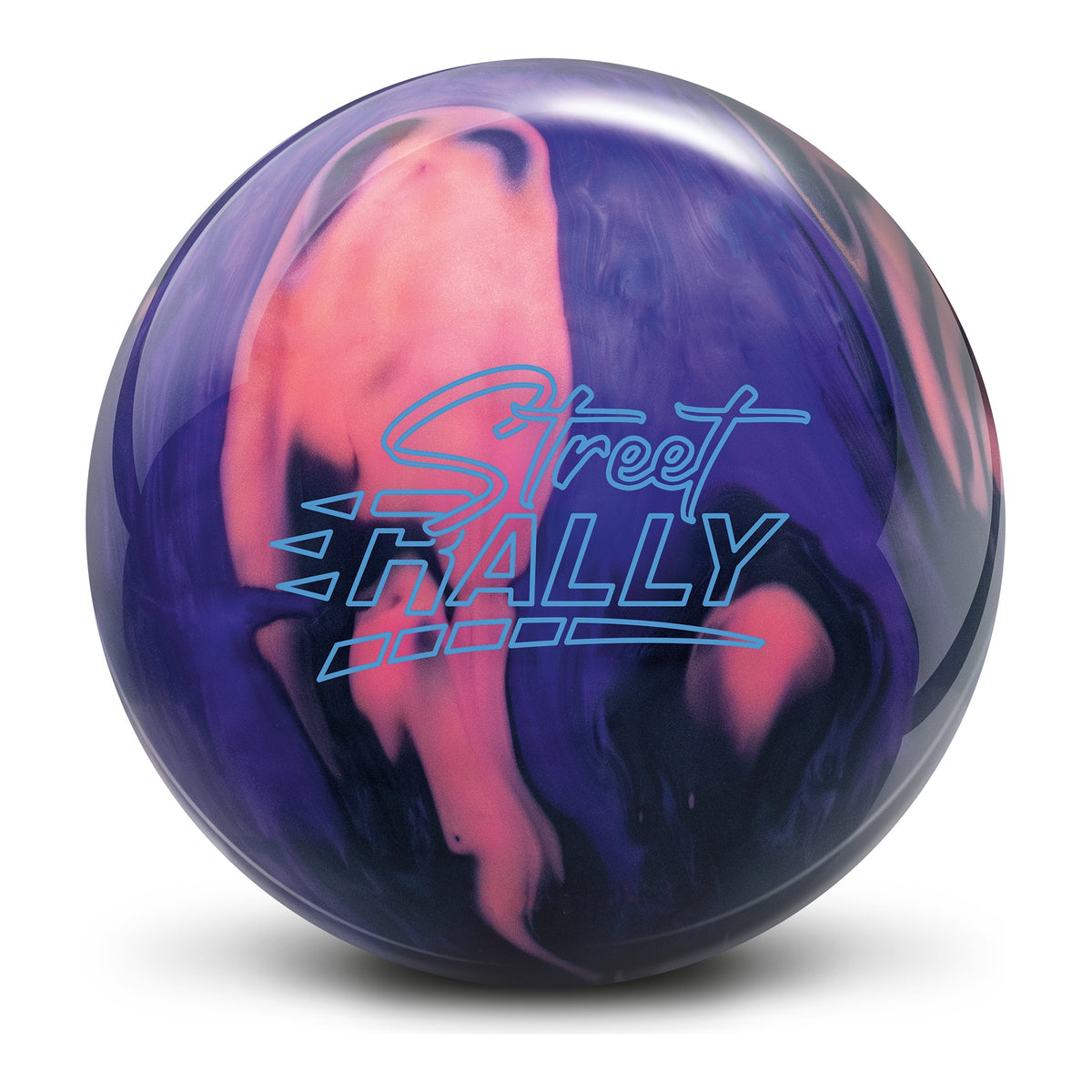 Columbia 300 Street Rally Black/Rose Gold/Purple Pearl Bowling Ball in Black Rose Gold Purple Pearl - front