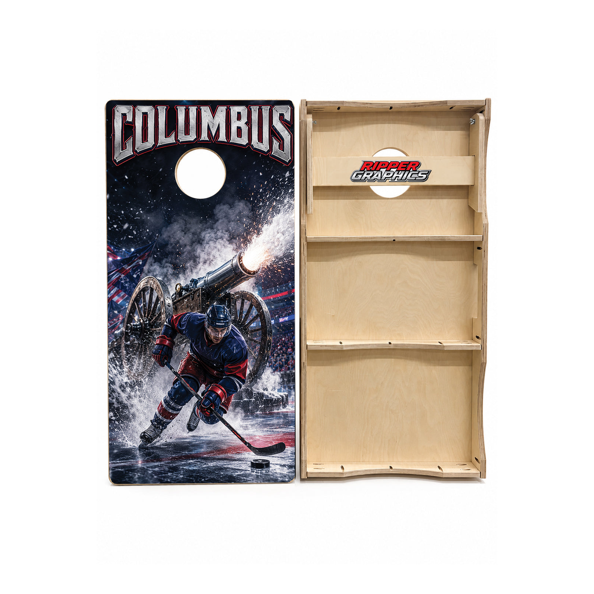 Columbus Blue Jackets Inspired Cornhole Design - CH5158 - Great Call Athletics