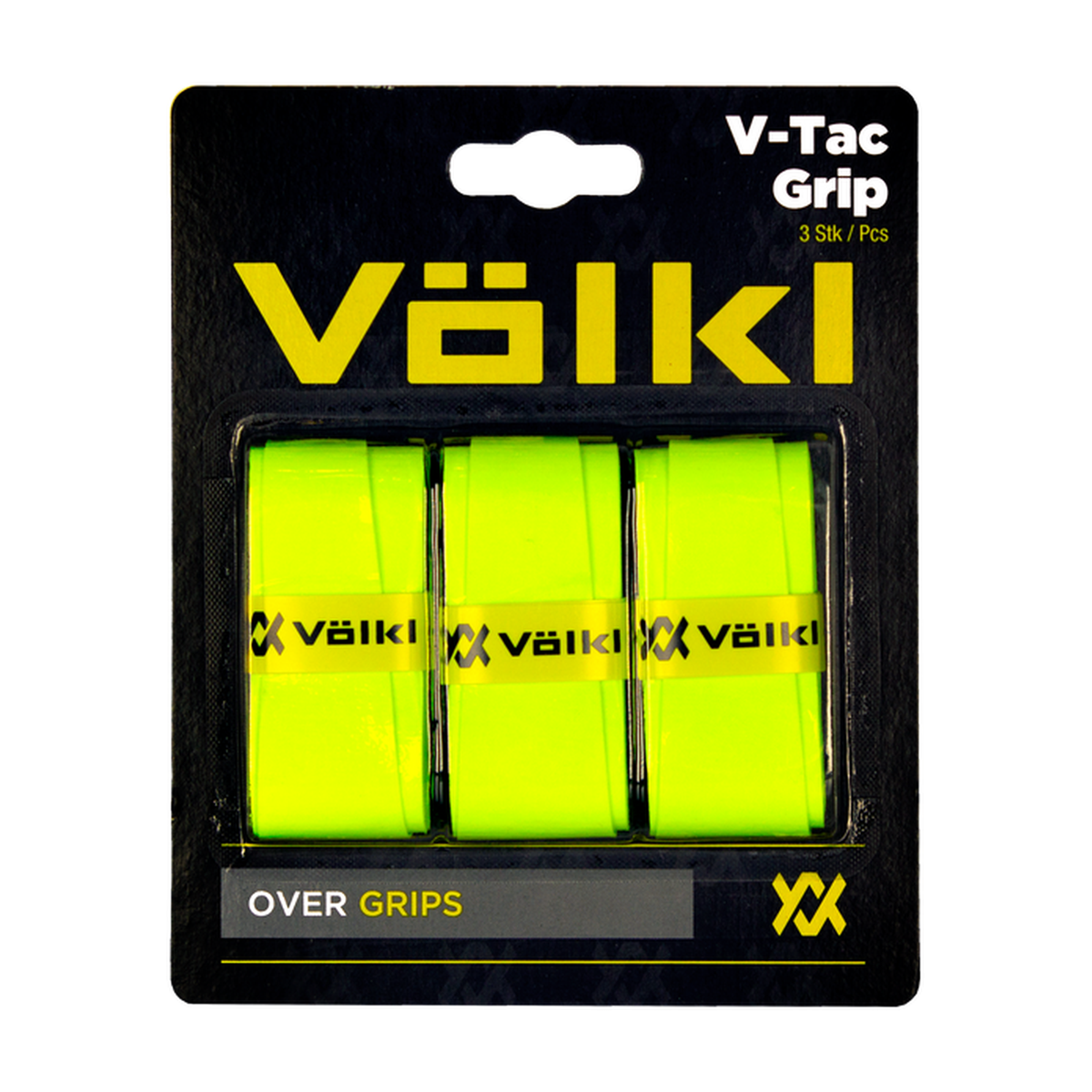 Volkl V-Tac Grip 3 pack Tennis Overgrip in Yellow