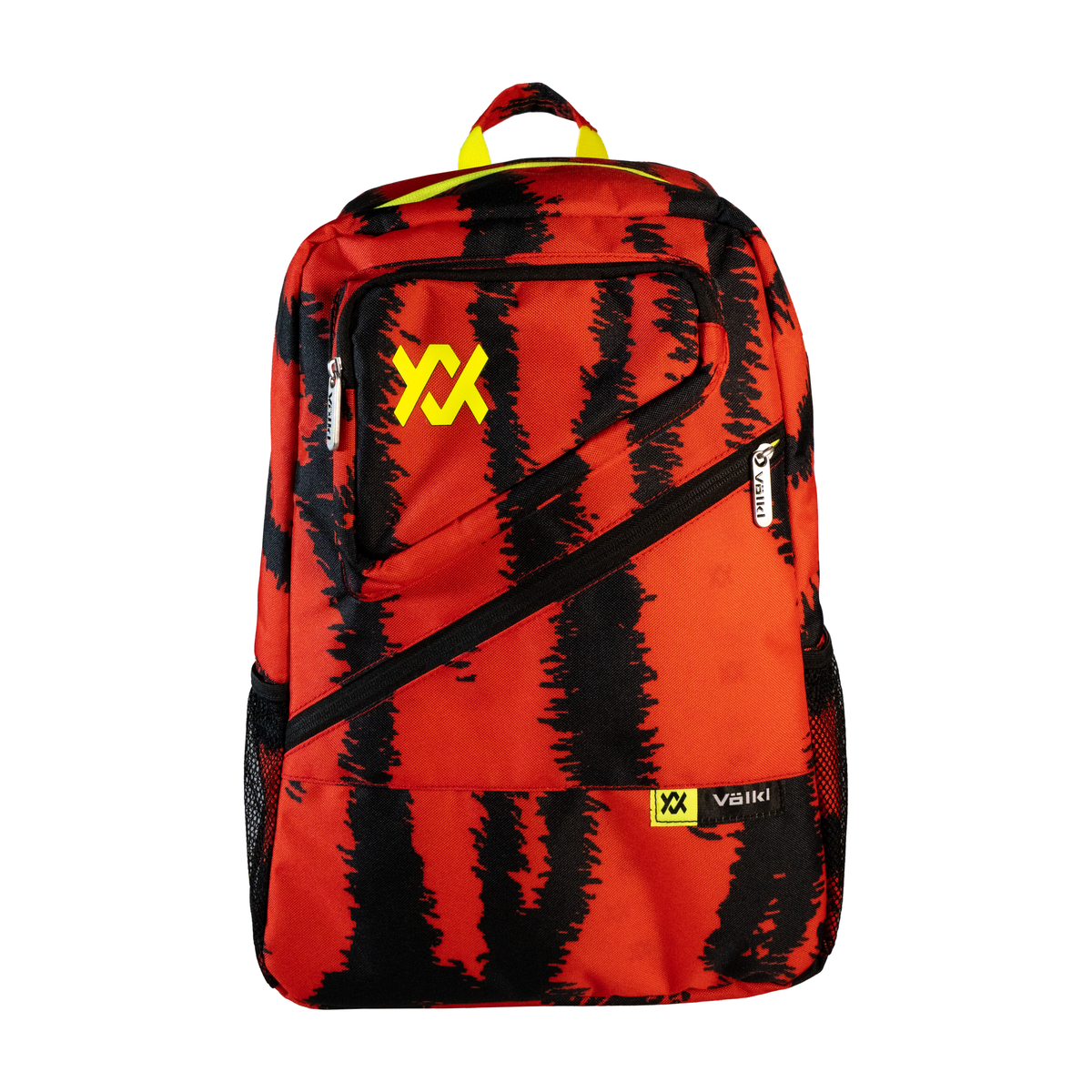 Volkl Tour Zebra Backpack Tennis Bag in Red/Black/Neon Yellow
