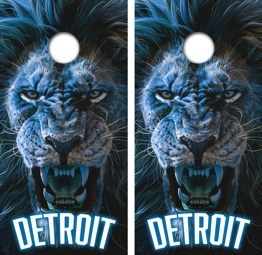 Detroit Lions Cornhole Design - View 2