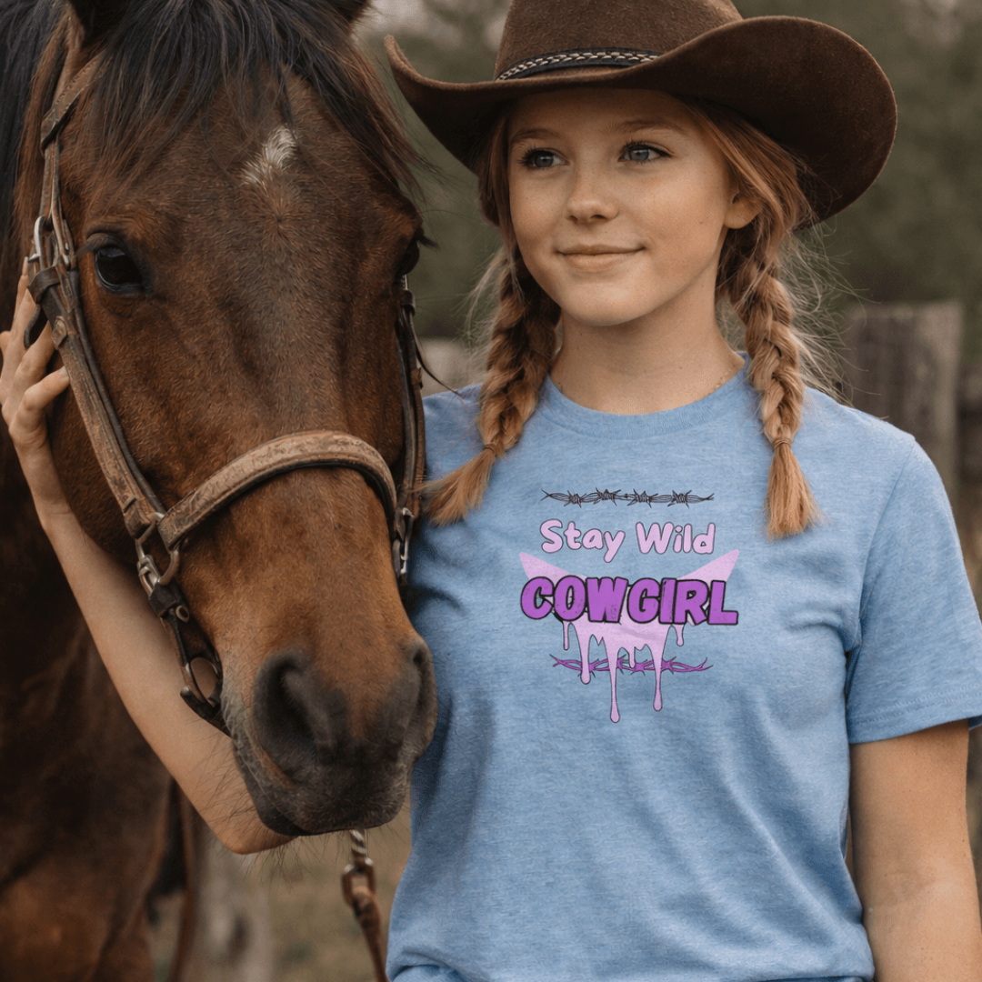 Cowgirl Western Tee, Stay Wild Cowgirl T-Shirt Apparel