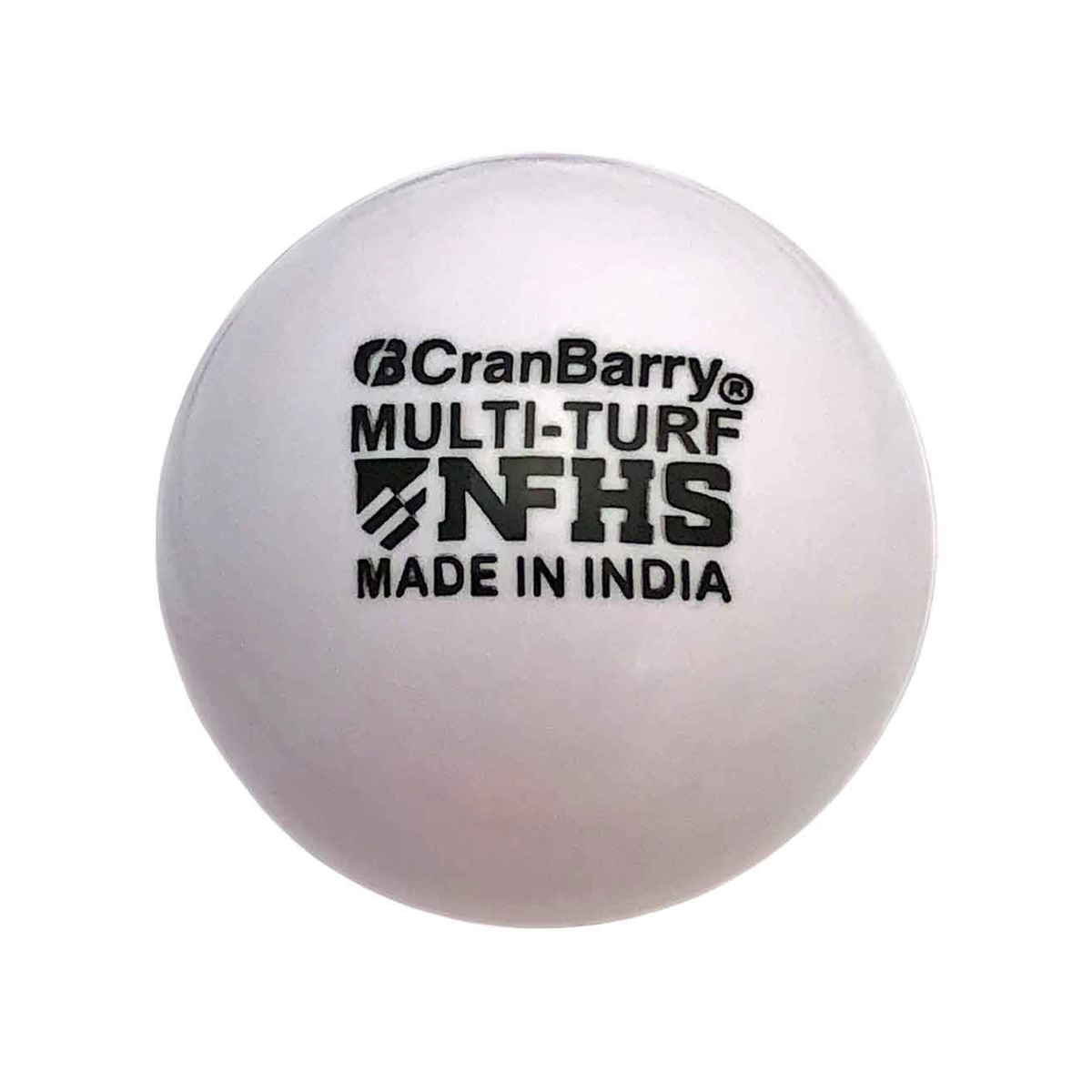 CRANBARRY Multi-Turf NFHS Stamped Field Hockey Game Ball - Dozen in White