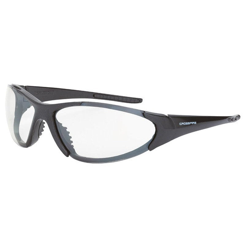 Crossfire Core Safety Glasses Pearl Gray with Clear Anti-Fog Lenses