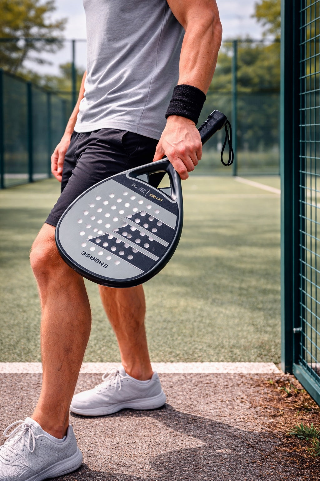 Engage Cypher Padel Racket - on court