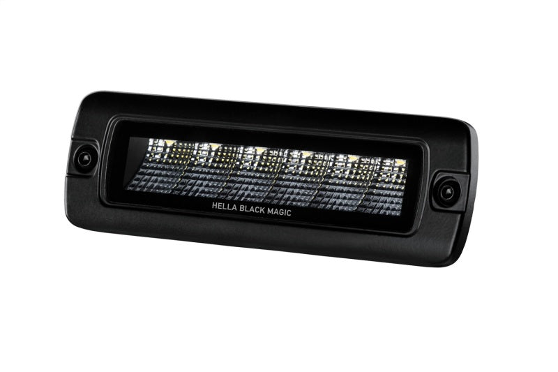 Hella Universal Black Magic 6 L.E.D. Flush Mount Mini Light Bar - Flood Beam - View 17