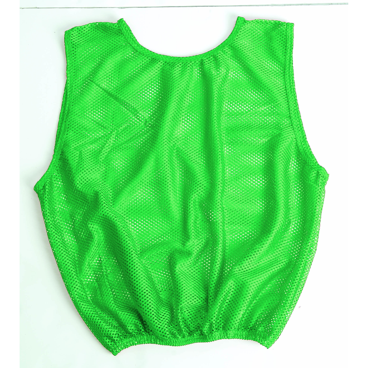 Martin Sports Heavyweight Football Scrimmage Vest, Porthole Mesh in Green Adult - Front View