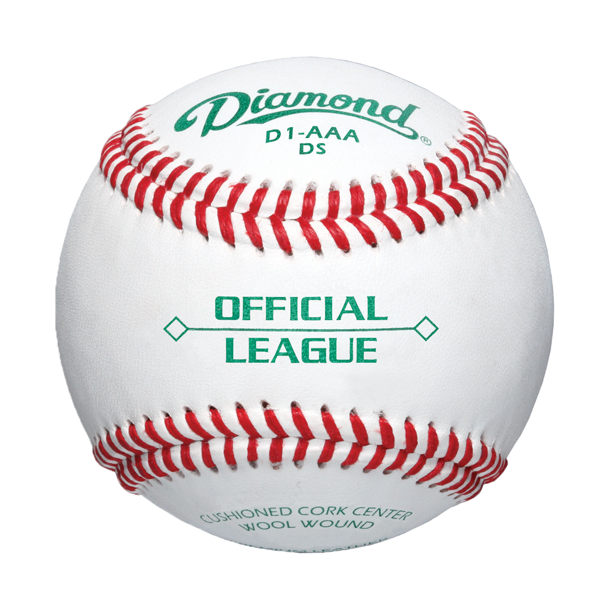 Diamond D1-AAA DS Semi-Pro Baseballs - Front view