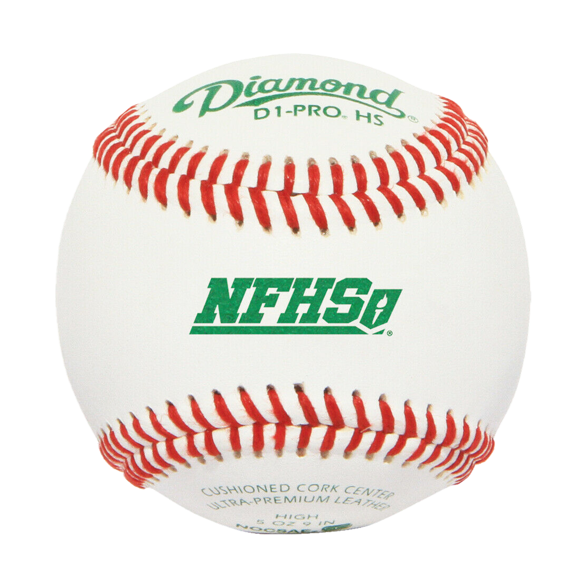 Diamond D1-PRO HS NFHS NOCSAE High School Baseballs - Front view