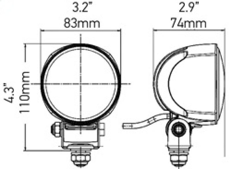 Hella Work Lamp Na 0Gr Md1224 Lt M704 1G0 - View 6