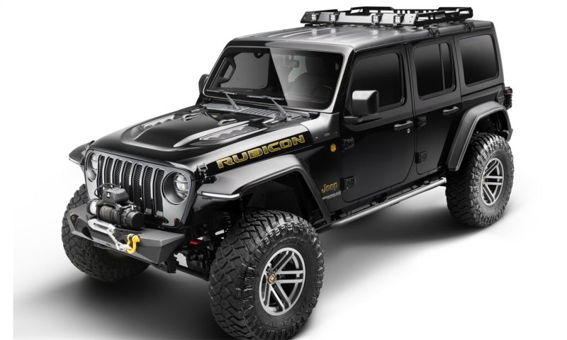 Bushwacker 18-19 Jeep Wrangler JL Trail Armor Cowl Guard - Black - View 6