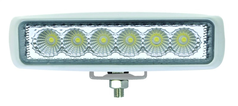 Hella Value Fit Mini Flush Mount 7.7in - 18W White Housing Flood Beam LED Light Bar - View 15