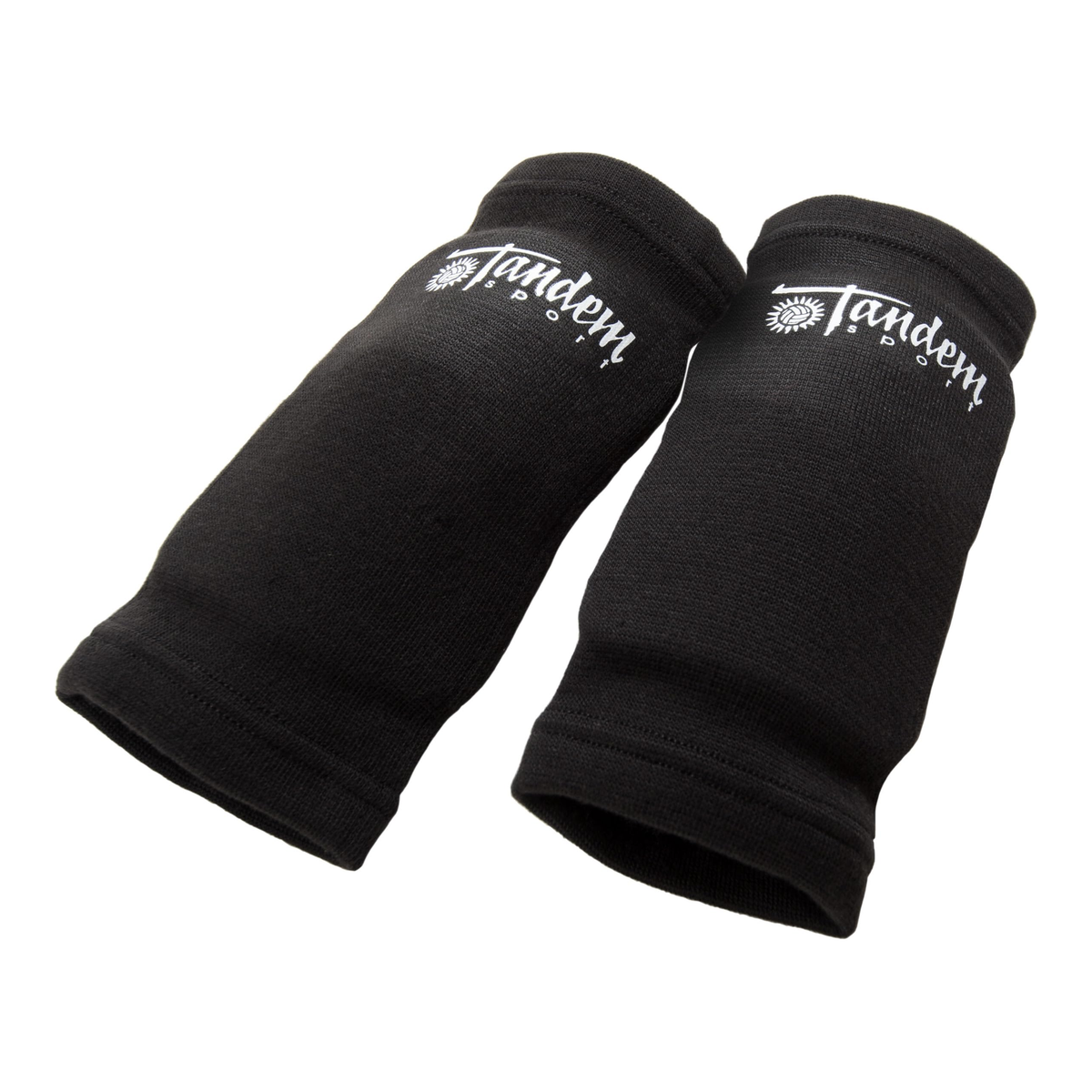 Tandem Sport Volleyball Elbow Pads in Black - Front View