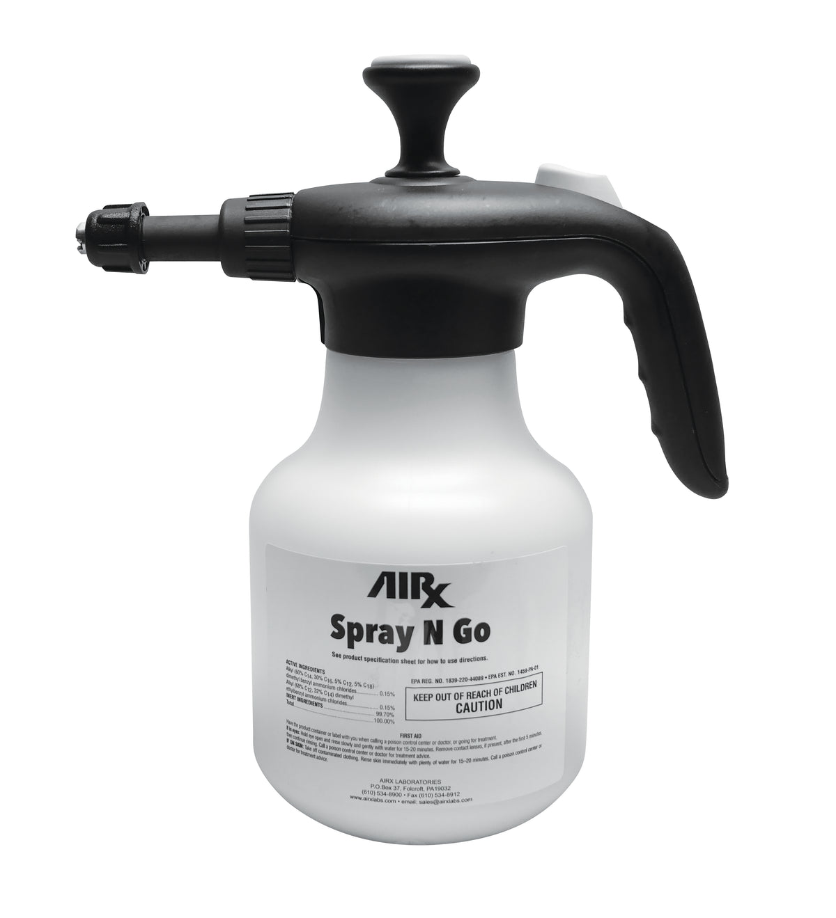 Kennedy Mini Portable Hand Pump Disinfectant Sprayer - Front view