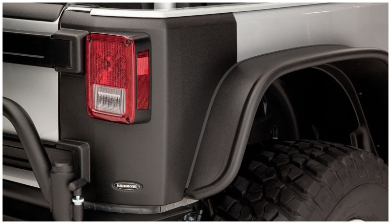 Bushwacker 07-18 Jeep Wrangler Trail Armor Rear Corners - Black - View 5