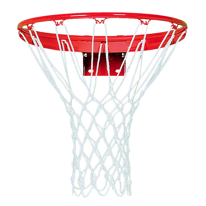 Martin Sports No Whip Basketball Net, Heavy Braided Polyester - Front View