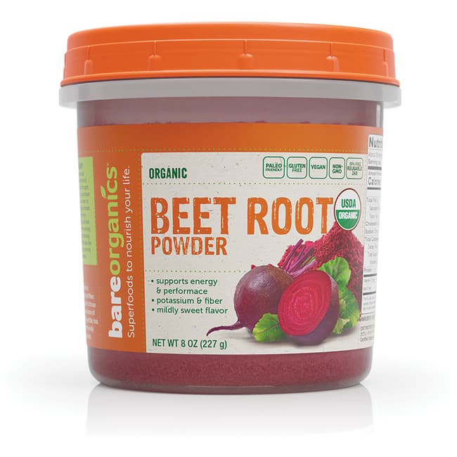 Bare Organics Organic Beet Root Powder, 8 oz