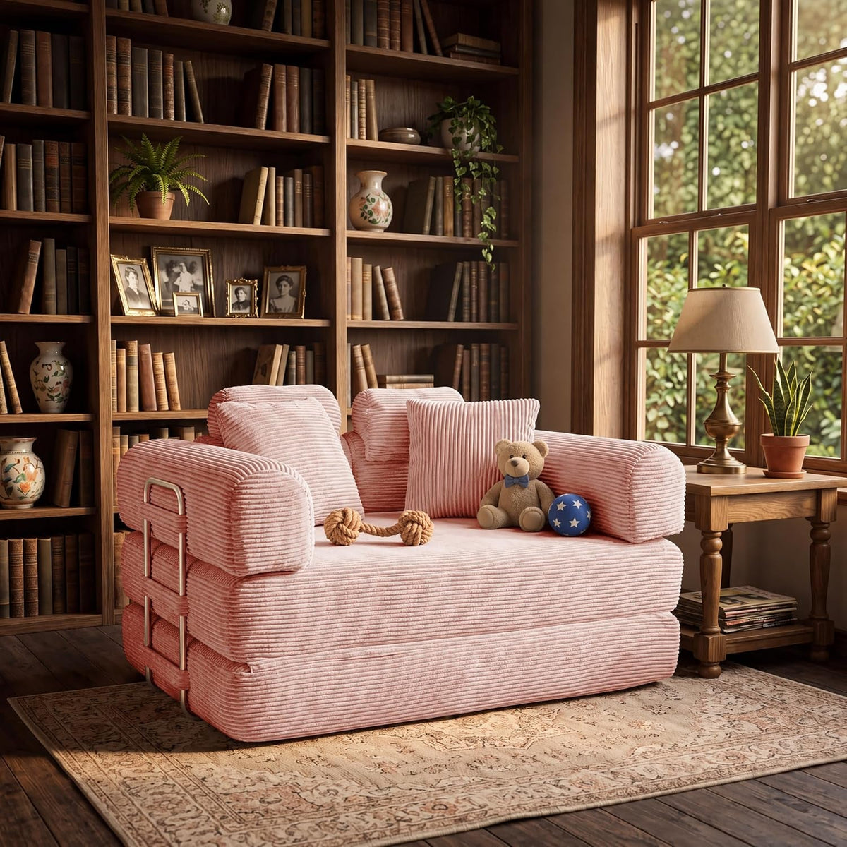 Convertible Loveseat Sofa Bed with Modular Layout - View 26