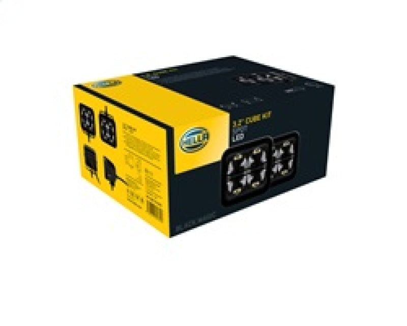Hella Universal Black Magic 3.2in L.E.D. Cube Kit - Spot Beam - View 15
