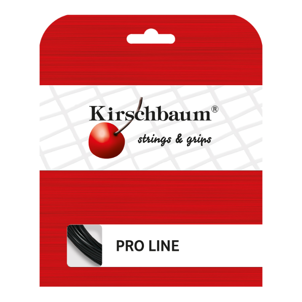 Kirschbaum Pro Line Black Tennis String Set, 40 ft in 1.15mm / 18L - Front View
