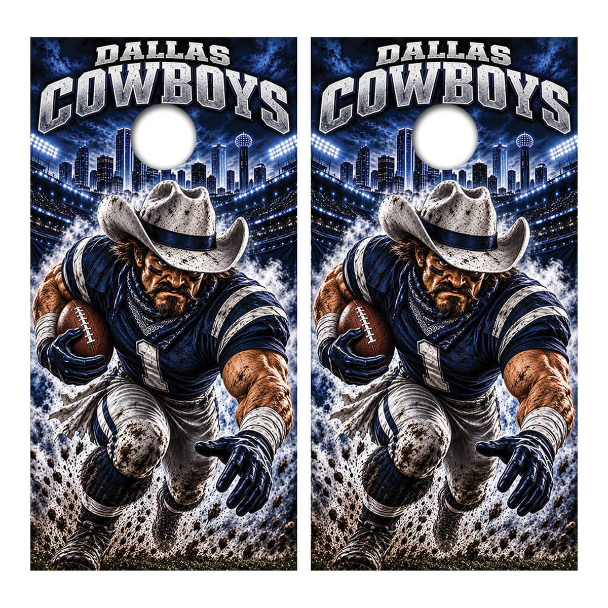 Dallas Cowboys Football Inspired Cornhole Design - Corn5261 - Great Call Athletics
