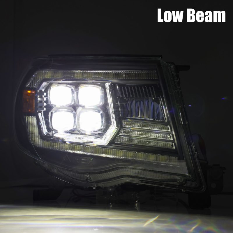 AlphaRex 05-11 Toyota Tacoma NOVA LED Projector Headlights Plank Style Black w/Activ Light/DRL - View 9