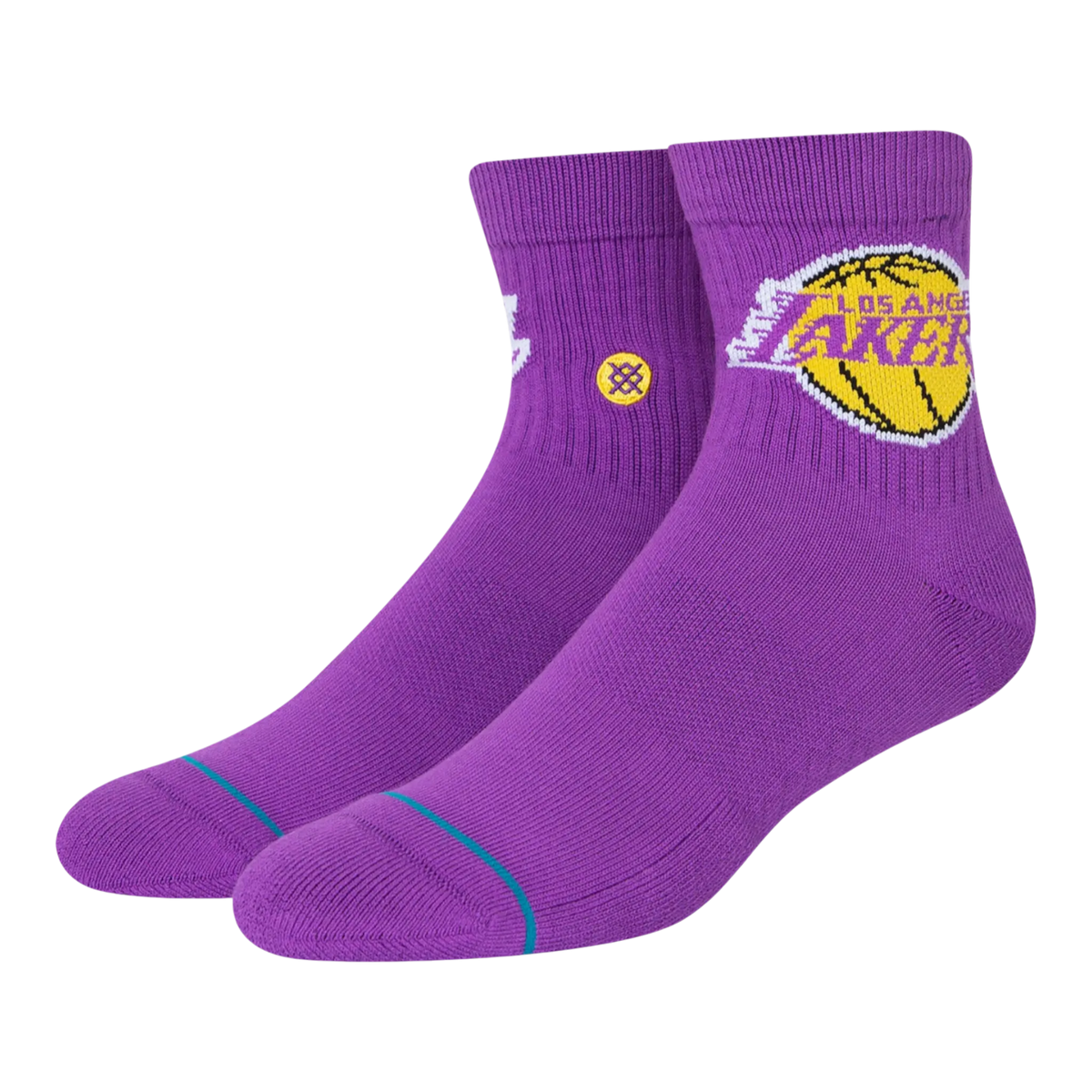 Stance Lakers ST Qtr Men's Ankle Socks — Purple