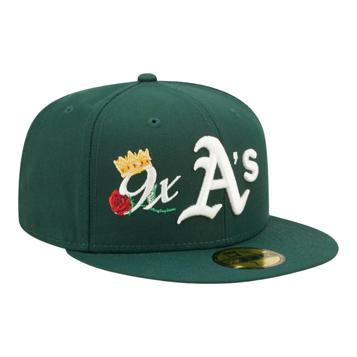 New Era Oakland Athletics Crown Champs WS Men's Fitted Hat — Green