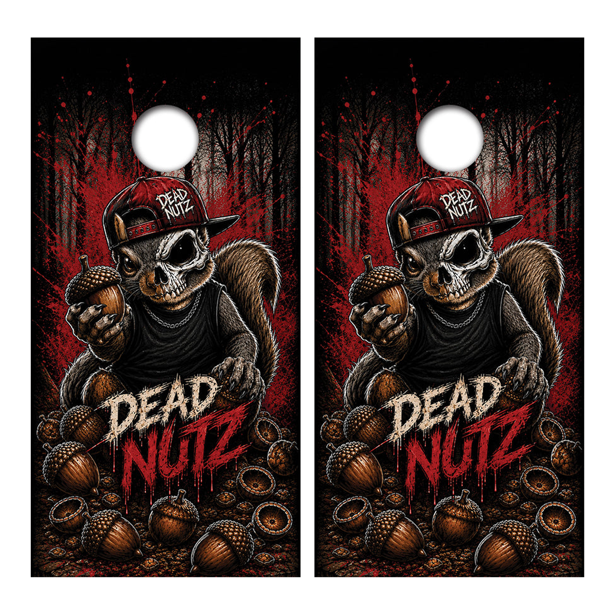 Dead Nutz Gone Bad Cornhole Design - Corn5116 - Great Call Athletics